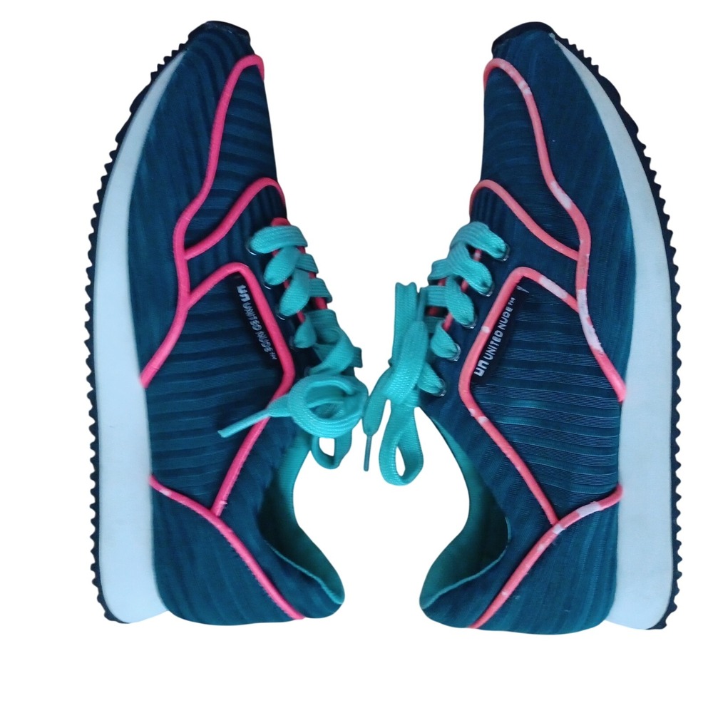 United Nude Sneakers Women Size 6  Green Pink - Picture 4 of 14